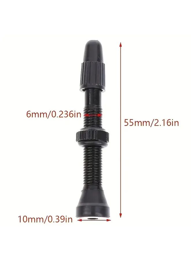 Green Tubeless Bike Tire Valve With Colored Caps Easy Installation For Mountain Road Bike ATV - Image 3