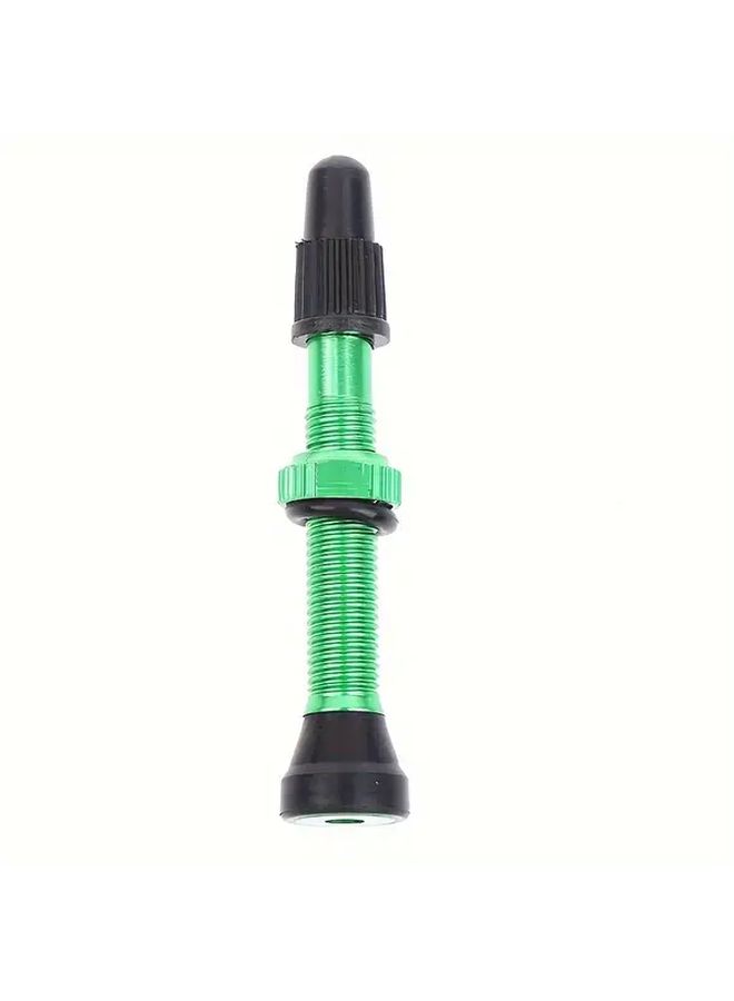 Green Tubeless Bike Tire Valve With Colored Caps Easy Installation For Mountain Road Bike ATV - Image 4