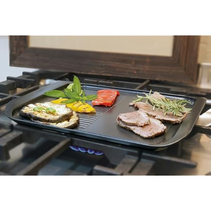 Risoli Explora 00114B26Tp0 Dual Grill 30 X 225 Cm For Multiple Cooking Cast Aluminium - Image 2
