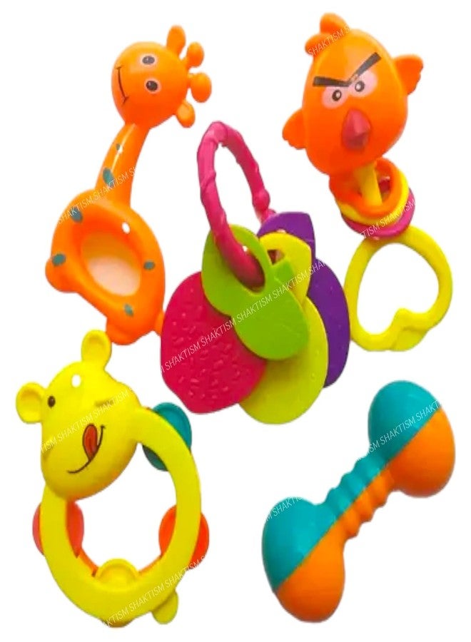 ManaBee Baby Rattle Toys for Newborns - Baby Toys Rattles and Teethers for Girls Boys - Baby Rattle (Rattle&Teether-5Pcs) - Image 1