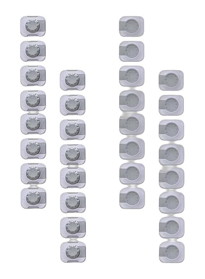 أقفال أمان للأطفال من Goods4Life – عبوة من 16 (8*2) أقفال قابلة للتعديل لحماية الأطفال مع لاصق 3M للخزائن والأدراج والأجهزة – حزمة - Image 1