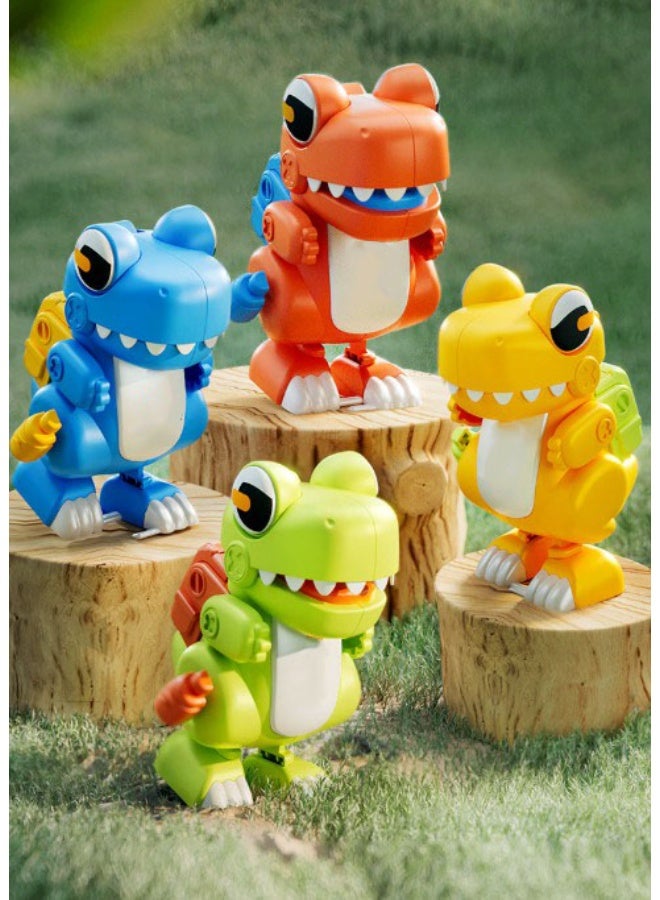 【Wind-Up Dinosaur Toy】Kids Clockwork Simulation Dinosaur Preschool Toy | For Children Aged 3+ | ABS Safe Material | Battery-Free Eco Design | Manual Opening/Closing Jaw | Storage Pouch On Back | Non-Slip Foot Design | Can Be Used As Pendant Or Decor | Develops Motor Skills & Imagination - Image 5