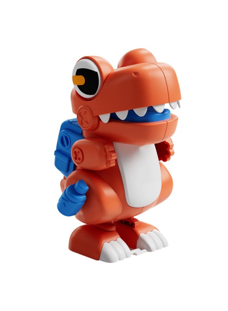 【Wind-Up Dinosaur Toy】Kids Clockwork Simulation Dinosaur Preschool Toy | For Children Aged 3+ | ABS Safe Material | Battery-Free Eco Design | Manual Opening/Closing Jaw | Storage Pouch On Back | Non-Slip Foot Design | Can Be Used As Pendant Or Decor | Develops Motor Skills & Imagination - Image 4