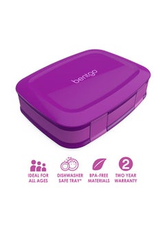 Bentgo Fresh – Leak Proof, Versatile 4 - Compartment Bento - Style Lunch Box With Removable Divider, Portion - Controlled Meals For Teens And Adults On - The - Go – Bpa - Free, Food - Safe Materials - Purple  - Image 3