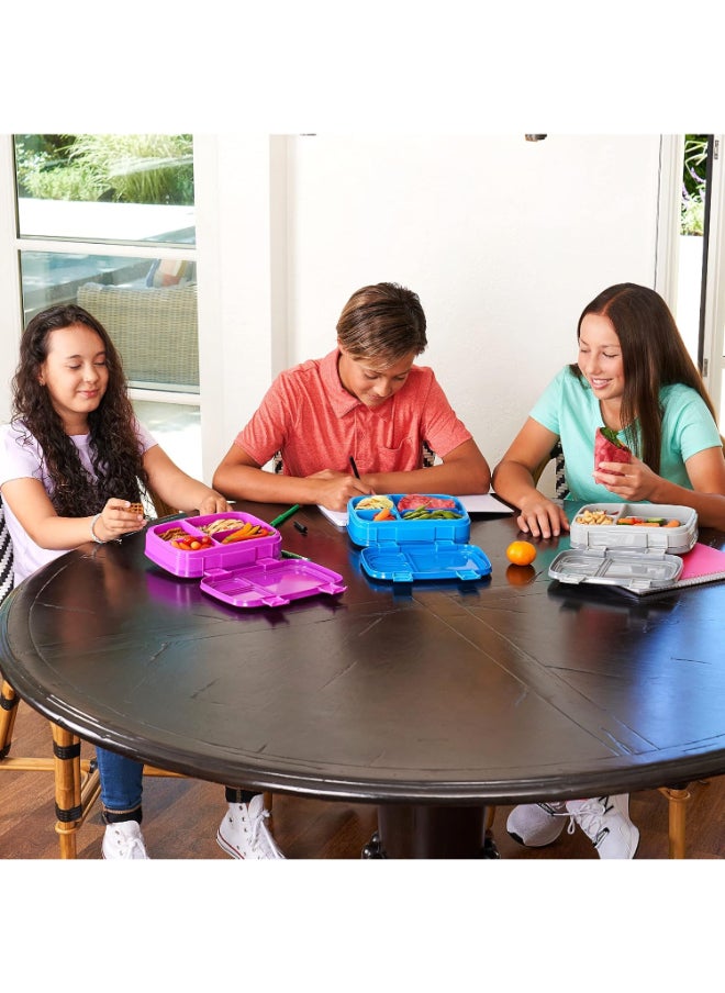 Bentgo - Fresh – Leak Proof, Versatile 4 - Compartment Bento - Style Lunch Box With Removable Divider, Portion - Controlled Meals For Teens And Adults On - The - Go – Bpa - Free, Food - Safe Materials - Purple - Image 1