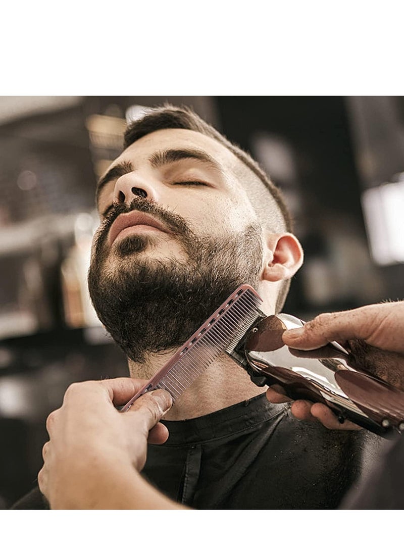 مجموعة مشط الشعر الألمنيوم الرفيع مشط الذيل أدوات تصفيف الشعر لصالون الشعر ملحقات مصفف الشعر للاستخدام اليومي قوية ومتينة مضادة للكهرباء الساكنة للرجال والنساء 4 قطع - Image 4