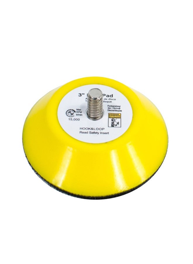 Tool Guy Republic 3" Hook and Loop Sanding Backup Pad 5/16-24 Male Thread - Image 1