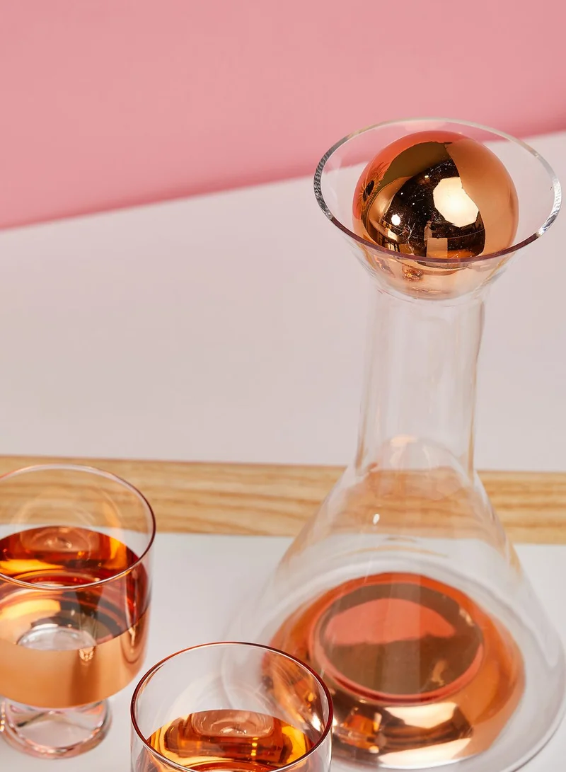 Noire Edit Glass Carafe Set