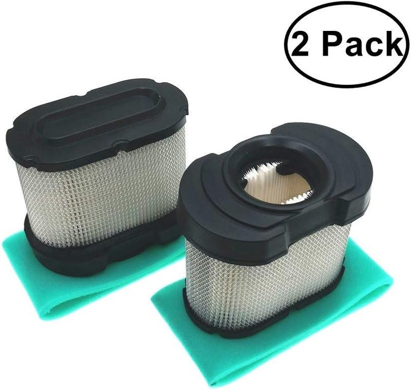 MOWFILL 2 Pack 792105 Air Filter Replace for BS 276890, 4233, 5405, 5405H, 5405K, 593240, 798748 OEM Air Cleaner Cartridge with 792303 Pre Filter Fits Lawn Mower Air Cleaner Element - Image 2