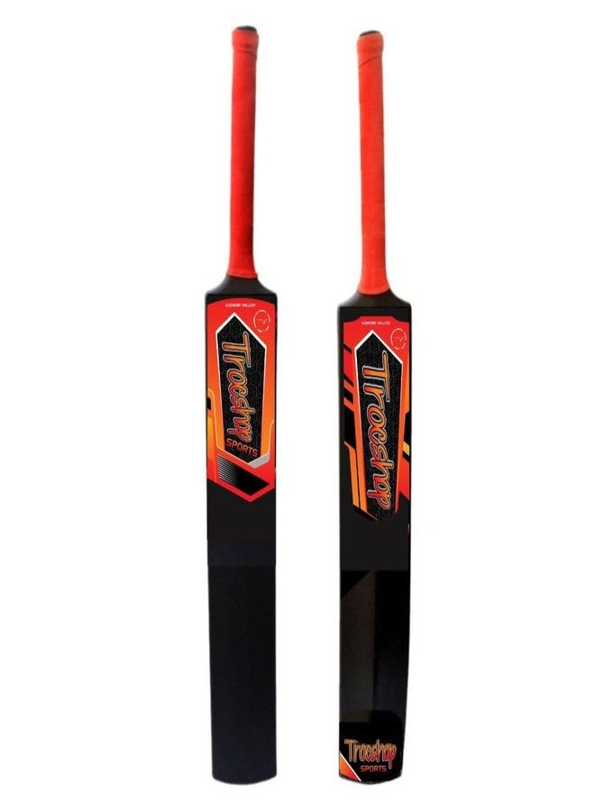 Trocshop Heavy Duty Plastic Red Grip Turf Cricket Bat | 81 x 10 CM | Full Size Tennis Bat for Cricket | for All Age Group | Lightweight | Plastic Bats for Outdoor Tournament - Image 4