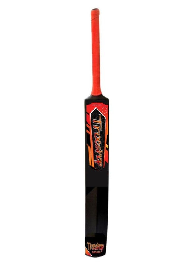 Trocshop Heavy Duty Plastic Red Grip Turf Cricket Bat | 81 x 10 CM | Full Size Tennis Bat for Cricket | for All Age Group | Lightweight | Plastic Bats for Outdoor Tournament - Image 2