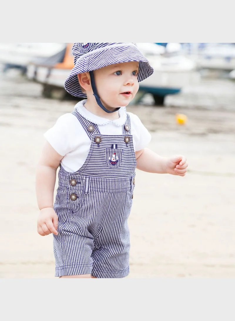 JoJo Maman Bebe Infant Striped Dungaree