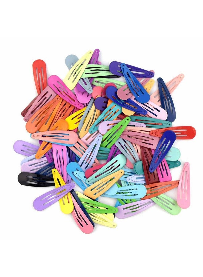 yuntop 100 Pcs Girls Snap Hair Clips Colorful Hair Clips Barrettes 2 Inch No Slip Metal Barrettes In 33 Candy Color Glossy Hair Accessories For Girls Women Teens Toddlers Ladies (Assorted Colors) - Image 3