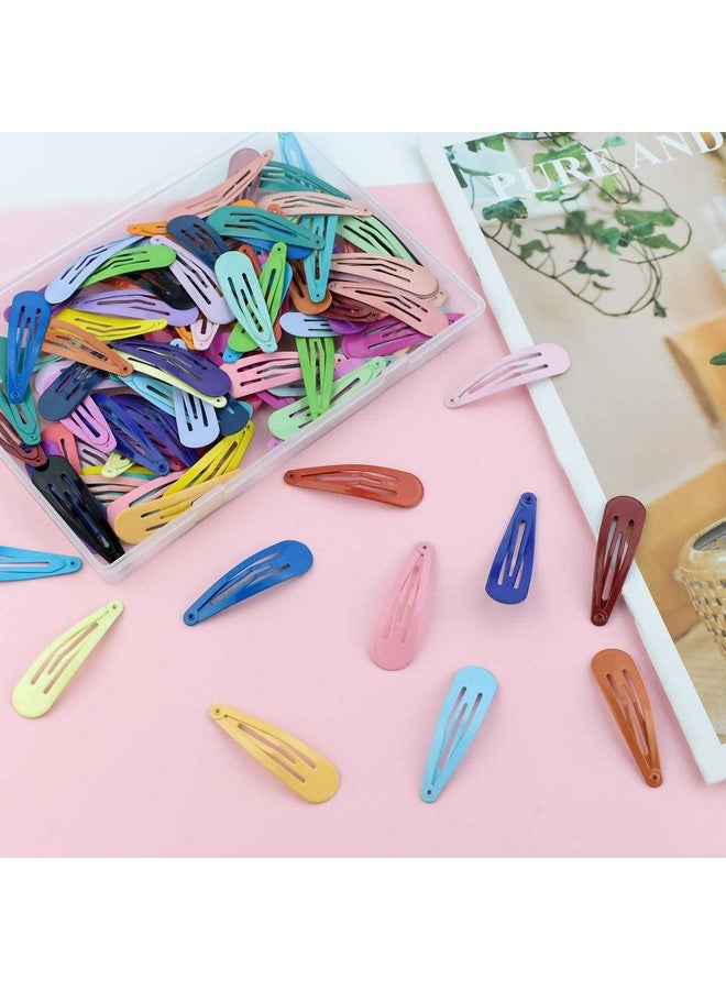 yuntop 100 Pcs Girls Snap Hair Clips Colorful Hair Clips Barrettes 2 Inch No Slip Metal Barrettes In 33 Candy Color Glossy Hair Accessories For Girls Women Teens Toddlers Ladies (Assorted Colors) - Image 5