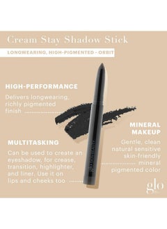 Glo Skin Beauty Cream Stay Shadow Stick (Orbit) Multipurpose Eyeshadow Mineral Makeup Can Also Be Used As Liner On Lips Or Cheeks 12Hours Of Wear  - Image 2