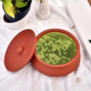 Jetwals Clay Curd Pot Dahi HandiDal HandiMitti HandiCurd Bowl With Lid Curd 600Ml Brown - Image 5