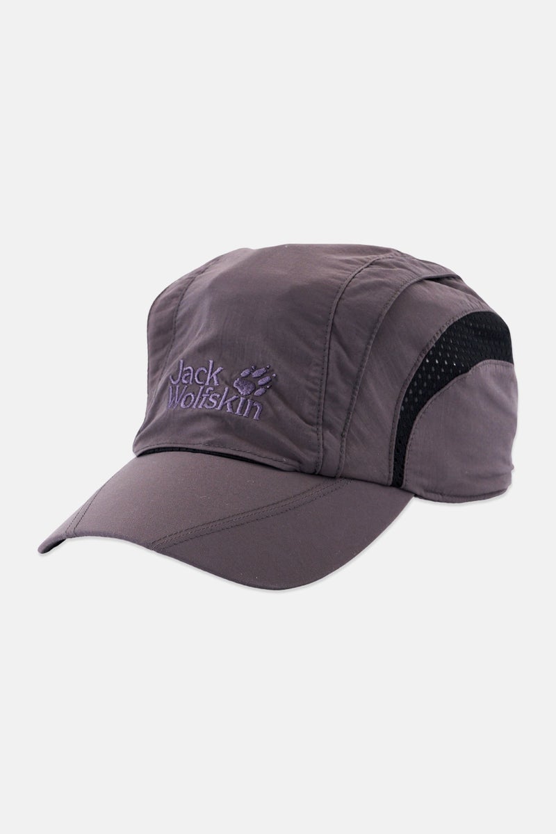 Jack Wolfskin قبعة شعار العلامة التجارية للرجال، رمادي - Image 1