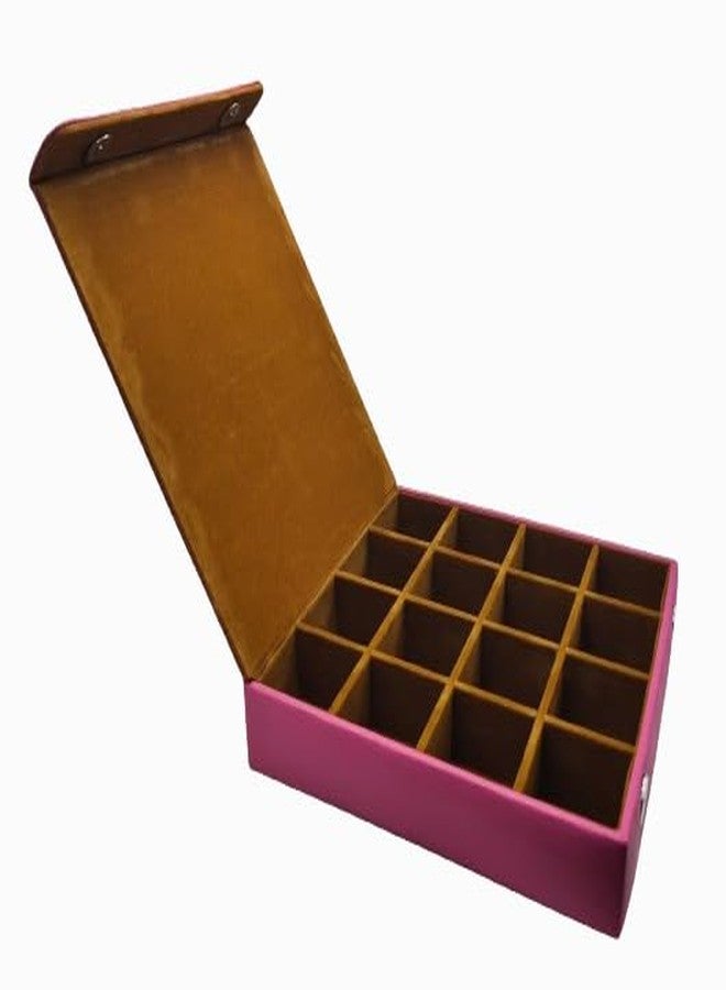 essart 16 Slots Jewellery Box, Earring Organizer Box, Jewellery Makeup Vanity Mutli Purpose, Makeup & Cufflinks Box, Vanity Jewellery - Image 1