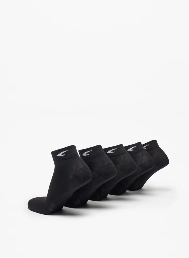 Dash Black Printed Ankle Length Socks - Set of 5 for Men | Best Price UAE