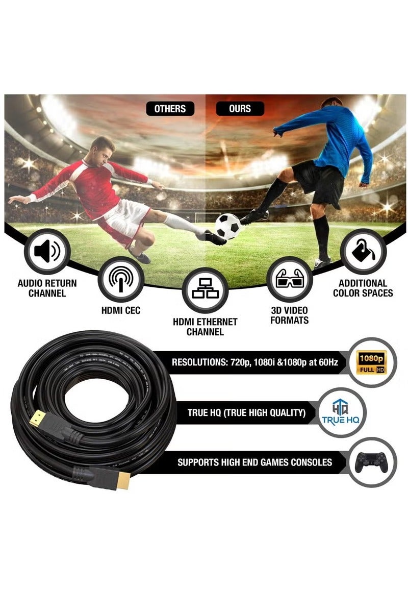 أوميكسبرو كابل HDMI عالي السرعة بطول 10 أمتار يدعم تقنية 4K Ultra HD 3D - Image 3