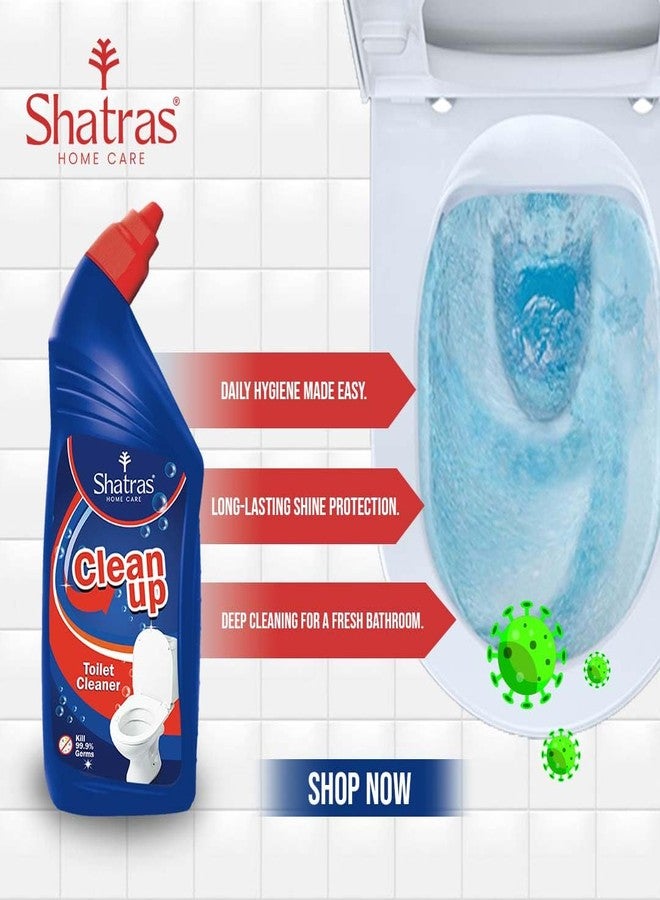 Shatras Toilet Cleaner Extra Thick Formula, Removes Stains, Rust & Hard Water Deposits | Kills 99.9% of Germs For A Hygienic Toilet-(PACK OF-3) - Image 4