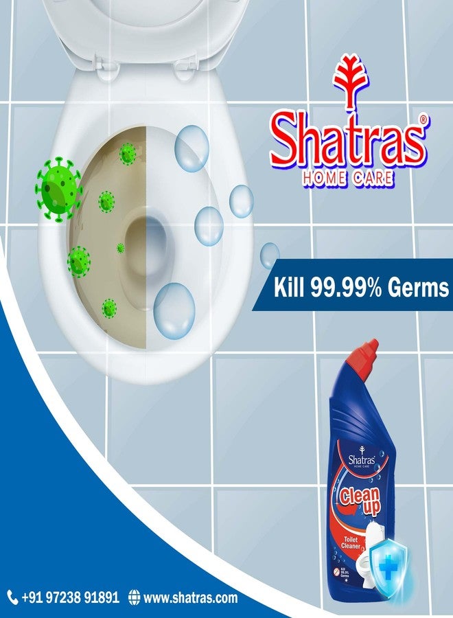 Shatras Toilet Cleaner Extra Thick Formula, Removes Stains, Rust & Hard Water Deposits | Kills 99.9% of Germs For A Hygienic Toilet-(PACK OF-3) - Image 2