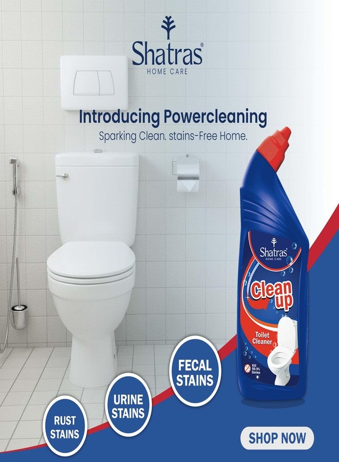 Shatras Toilet Cleaner Extra Thick Formula, Removes Stains, Rust & Hard Water Deposits | Kills 99.9% of Germs For A Hygienic Toilet-(PACK OF-3) - Image 3
