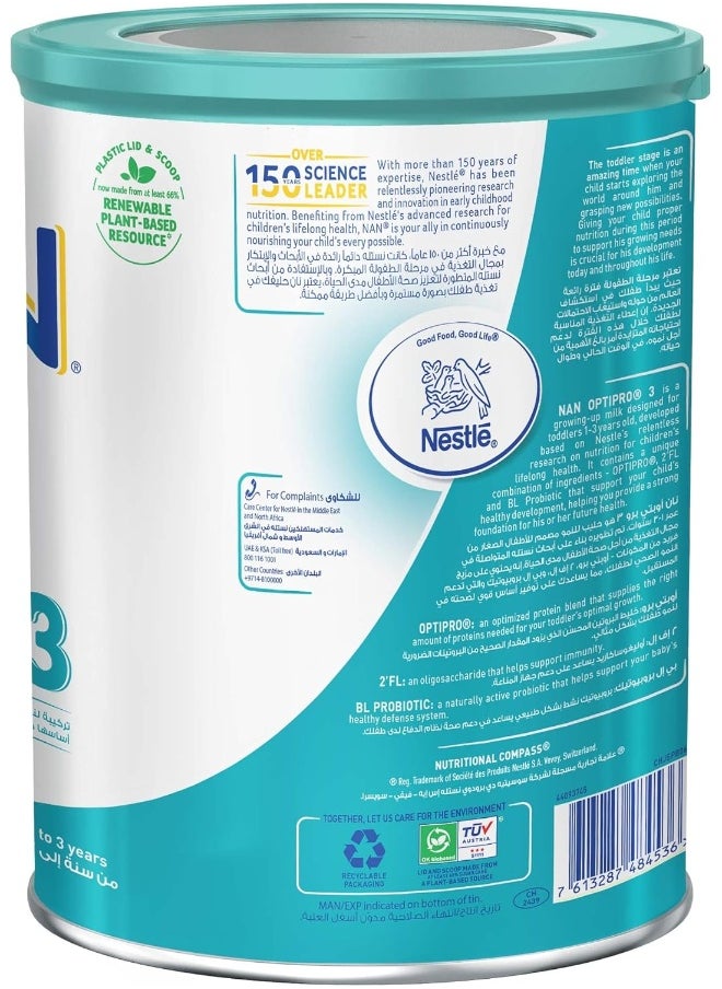 Nan - Nestle NAN Optipro Stage 3, From 1 to 3 Years, 800g - Image 1