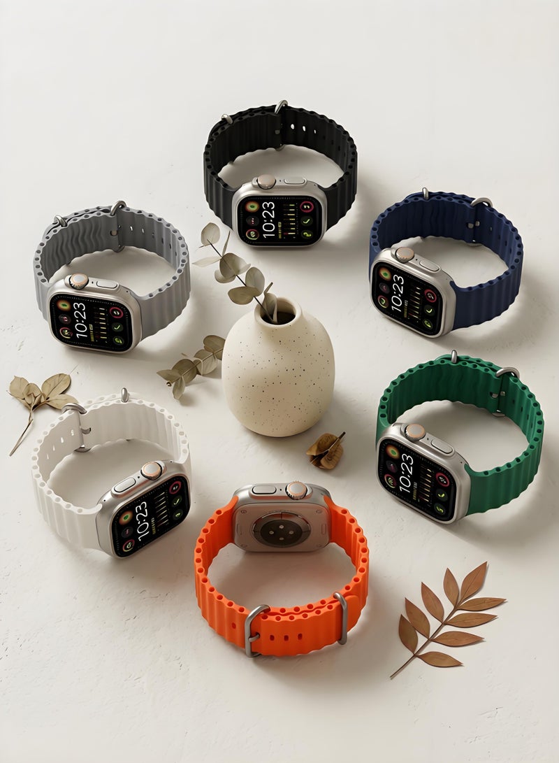 ساعة ذكية T500 ULTRA، ساعة ذكية للأعمال، ساعة لياقة بدنية مقاومة للماء، مكالمات بلوتوث، متوافقة مع Android و IOS، شاشة IPS، مراقبة معدل ضربات القلب، برتقالي - Image 2