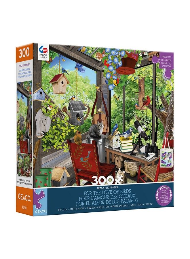 Ceaco Tracy Flickinger For The Love Of Birds 300 Piece Jigsaw Puzzle - Image 4