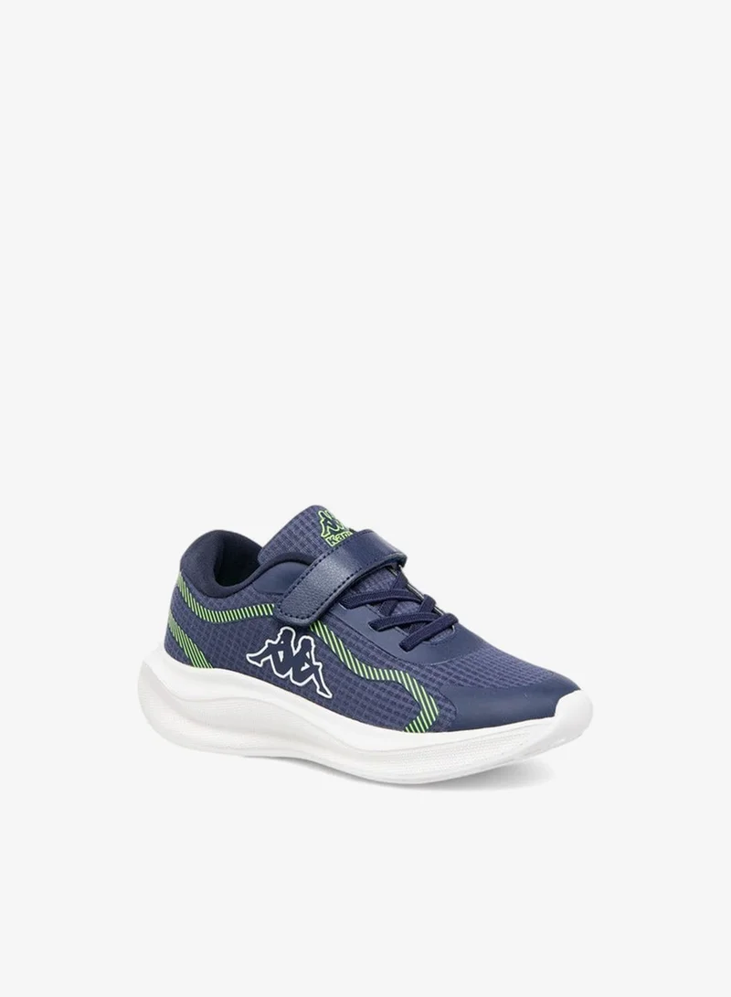 Kappa Boys' Logo Print Sport Shoes with Hook and Loop Closure