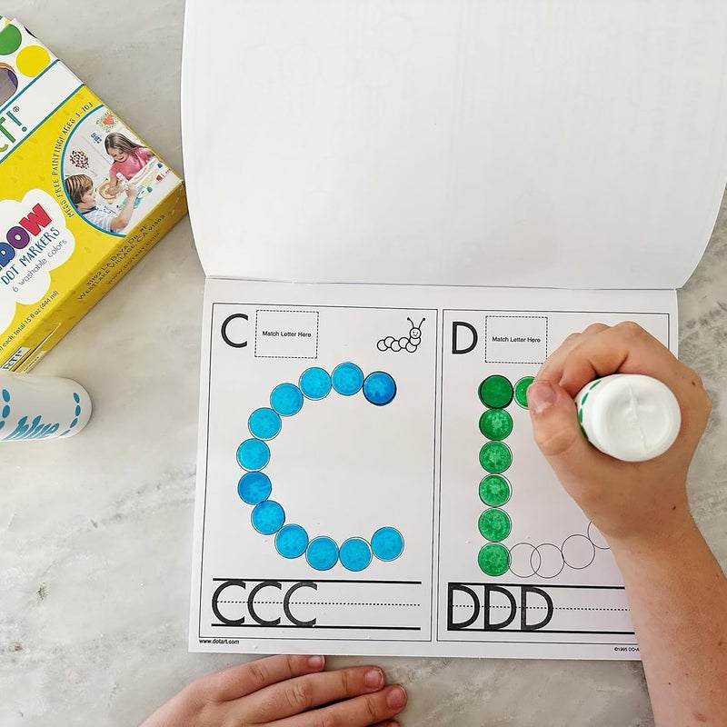 Do.A.Dot Art! Play and Learn Creative Activity Book for Kids - ABC, 123 & Shapes - Image 3