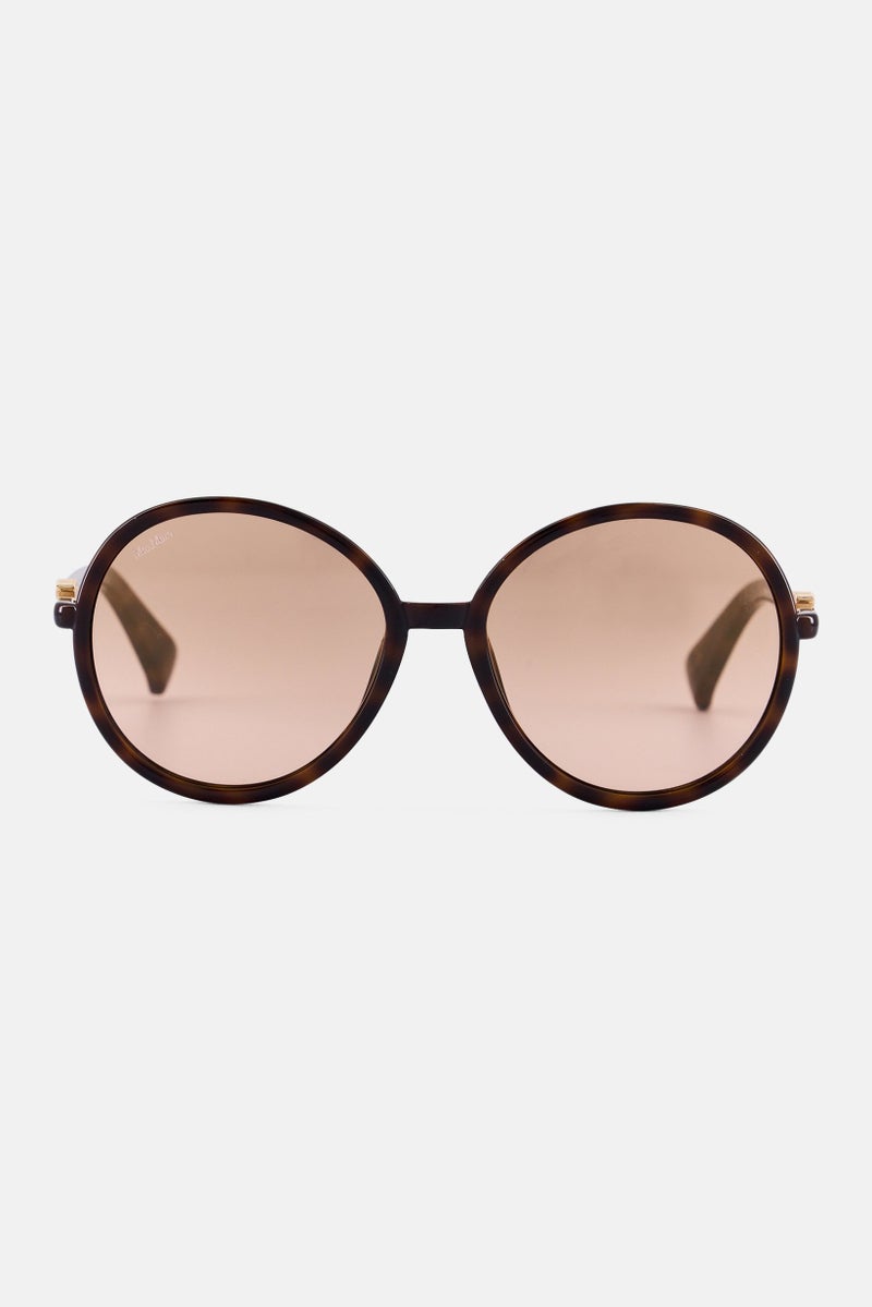 MaxMara Women MM006552G58 Round  Sunglasses, Brown  - Image 1
