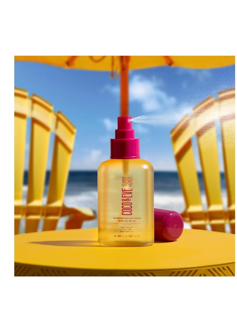 Coco & Eve Tan Boosting Anti-aging Body Oil SPF30 150ml - Image 4