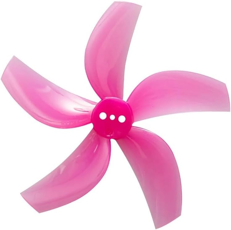 D63 63.5mm Propellers 2.5 inch 3-Blade 5-Blade Polycarbonate for FPV Ducted Drone Cinewhoop High-Response UAV Propulsion Component 1. Shaft 8 Pairs(D63 5-Blades Pink)