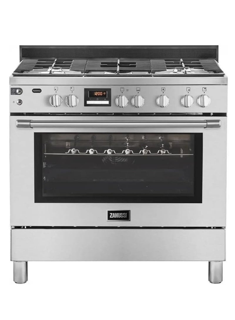 زانوسي بوتجاز غاز زانوسي تيست ماكس بلس ، 5 شعلات، ستانلس ستيل - ZCG92696XA - Image 1