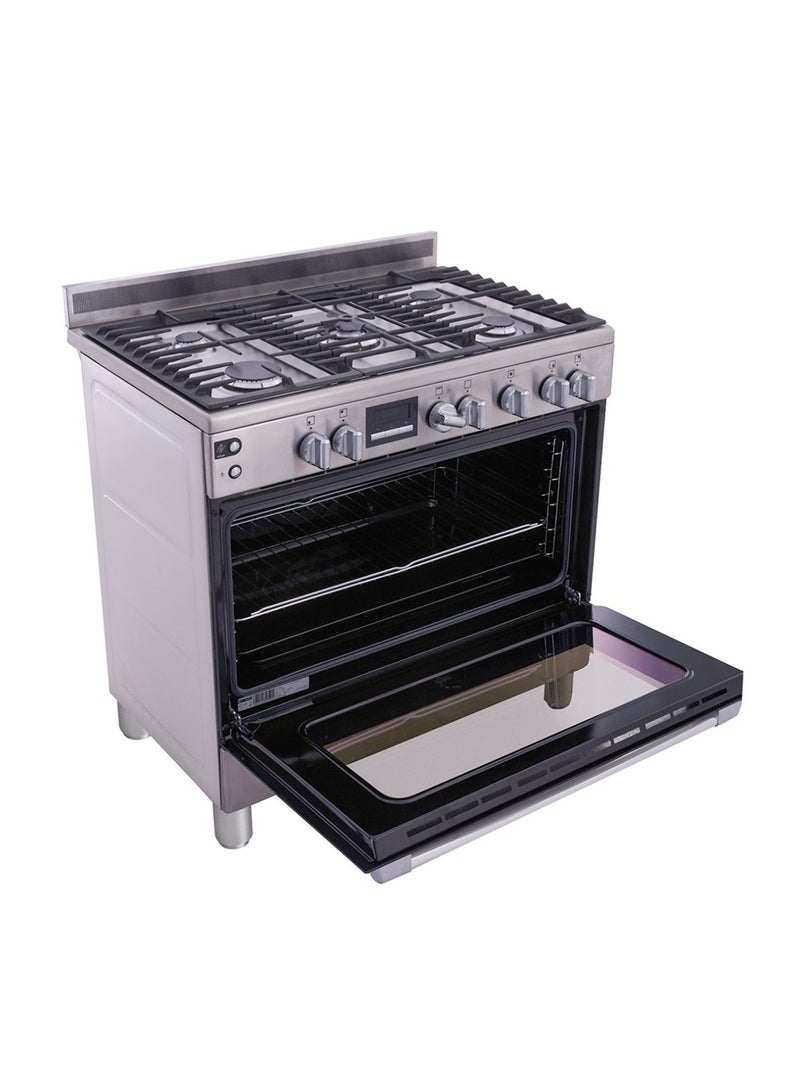 زانوسي بوتجاز غاز زانوسي تيست ماكس بلس ، 5 شعلات، ستانلس ستيل - ZCG92696XA - Image 3