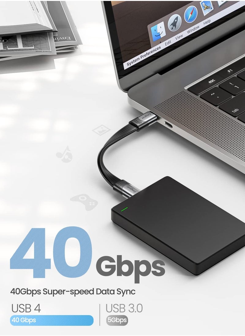 Fasgear USB Cable 15cm Thunderbolt  Cable Charging 40Gbps Data Transfer  - Image 2