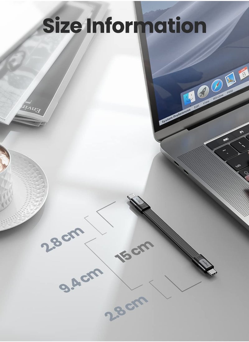 USB Cable 15cm Thunderbolt  Cable Charging 40Gbps Data Transfer