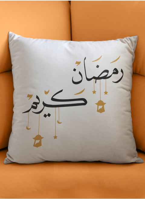 Polyester Pillowcase Cushion Cover with Ramadan Kareem Design
