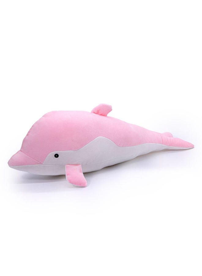 DANUBE HOME 70cm Pink Dolphin Plush – Jumbo Soft Ocean Animal Toy for Kids & Babies | Huggable Stuffed Dolphin for Nursery & Gifts | Premium Plush Toy - Image 3