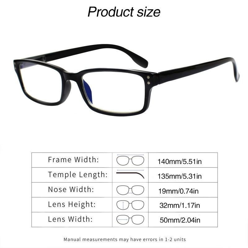 Kerecsen 6-Pack Reading Glasses Blue Light Blocking Spring Hinge Readers For Men Women Computer Eyeglasses (3Black 3Tortoise  2.0  Multiplier_X) - Image 2