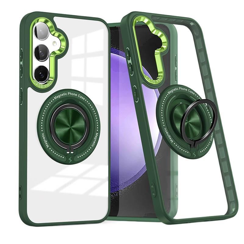 MagSafe iPhone 11 Pro Acrylic Case Protective TPU + with Kickstand in Green for Indoor Use - Image 1
