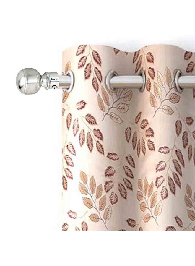 arena Arena Stainless Steel Curtain Bracket Set, Curtain Finials with Fitting Accessories, Curtain Rod Holder Set for Doors & Windows, 1 Inch Parda Rod Holder, Curtain Rod Knobs for Windows (Pack of 4 Set) - Image 5