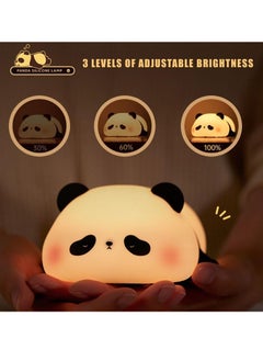 ARNOTEC USB Rechargeable Bedside Cute Panda Lamp Silicone Nursery Bedroom Nightlights For Baby Children Toddlers Women Teen Girls Breastfeeding Gift  - Image 3