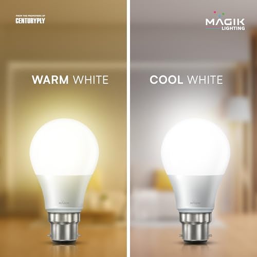 MAGIK Maximo Plus 5W LED Bulb | Cool White (6500K) | B22 Base | Energy Efficient with 4kV Surge Protection | Long Life LED | Pack of 4 - Image 3