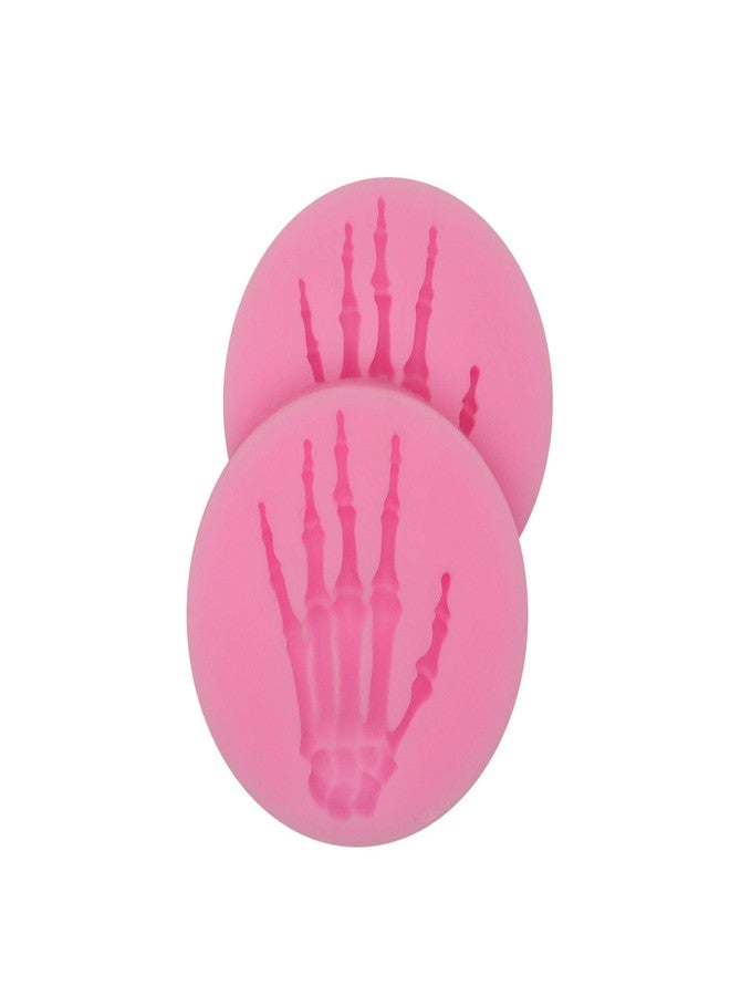 HengKe 2 Pieces Skeleton Hands Molds Halloween party for Sugarcraft, Cake Decoration, Handmade Ice Cream,Cupcake Topper, Chocolate, Pastry, Cookie Decor, Jewelry, Polymer Clay, Crafting Projects - Image 3