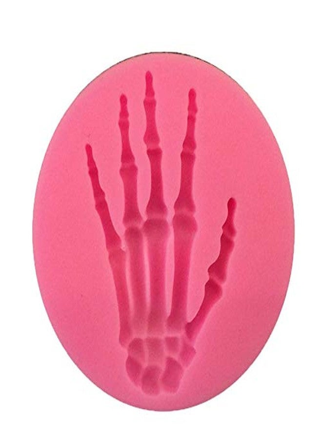 HengKe 2 Pieces Skeleton Hands Molds Halloween party for Sugarcraft, Cake Decoration, Handmade Ice Cream,Cupcake Topper, Chocolate, Pastry, Cookie Decor, Jewelry, Polymer Clay, Crafting Projects - Image 4