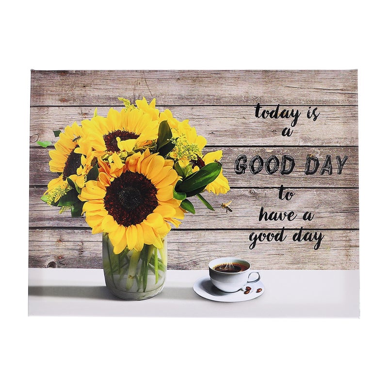 2pcs Sunflower Wall Art Canvas Sunflower Painting for Home Farmhouse Wall Art Decor - Image 1