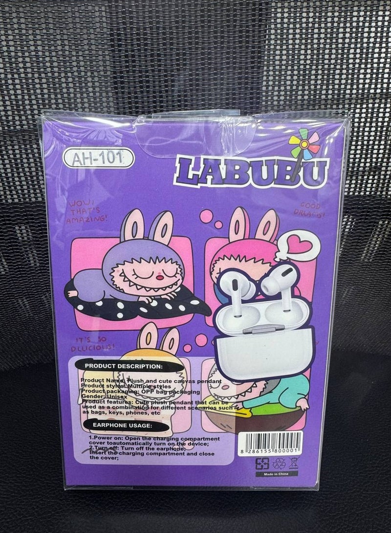 LABUBU WIRELESS EARBUDS WITH LABUBU CARTOON FIGURE  - Image 2